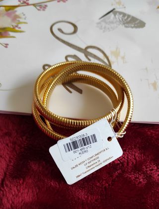 Trío Pulseras Elásticas Acero Dorado VIVIANA MODA