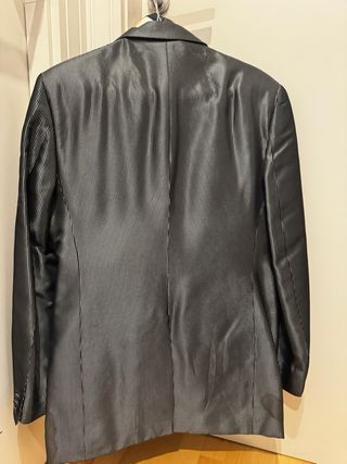 Traje Novio Rocky Moles Ceremonia Gris/Negro.