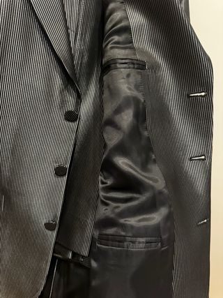 Traje Novio Rocky Moles Ceremonia Gris/Negro.