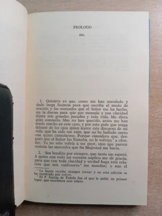 Lote de tres libros de Santa Teresa de Jesús