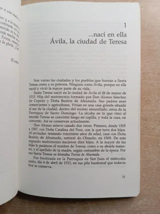 Lote de tres libros de Santa Teresa de Jesús