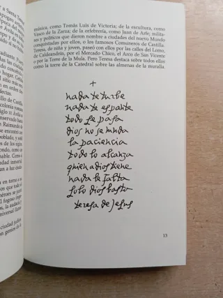 Lote de tres libros de Santa Teresa de Jesús