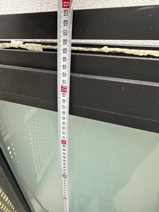 Ventana aluminio doble cristal mate