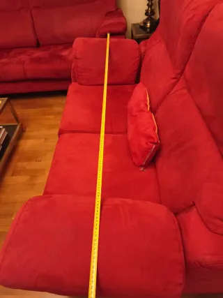 Sofá 2 plazas + Sofá 3 plazas Rojo