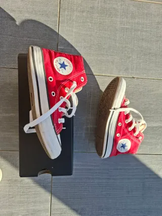 Zapatillas Converse All Star Niños Talla 29 Rojas