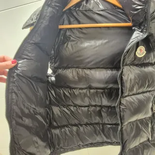Chaleco Moncler Negro Plumas