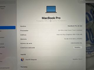 MacBook Pro Apple casi sin uso