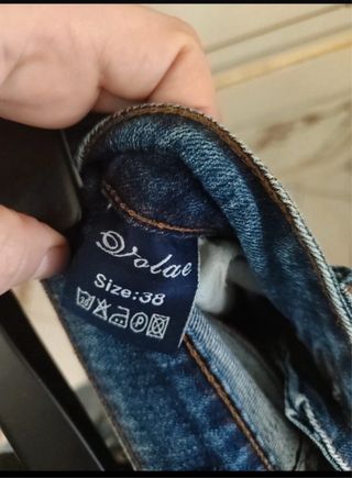 Jeans donna blu strappati tg 38