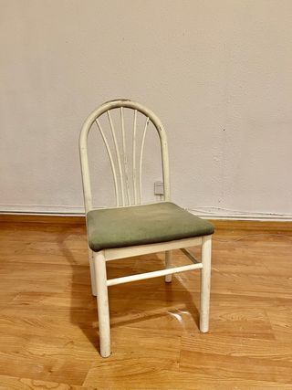 4 Sillas Vintage colores-Madera maciza