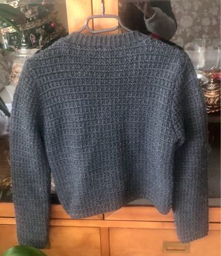 Chaqueta punto Zara gris talla S