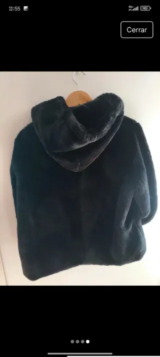 Chaqueta pelo mujer negra