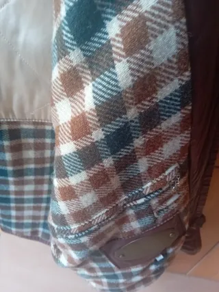 Cazadora Piel Vintage Talla 50 Marrón