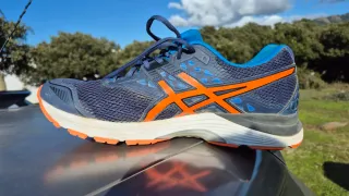 Tenis Asics gel-pulse 9 Running Azul Naranja