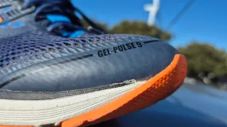 Tenis Asics gel-pulse 9 Running Azul Naranja