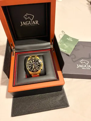 Reloj Jaguar Dorado y Negro
