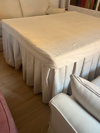 Mesa cuadrada centro Camilla Grande madera Beige