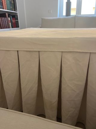 Mesa cuadrada centro Camilla Grande madera Beige