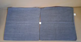 Dos fundas de cojín 50x50 Azul/Gris