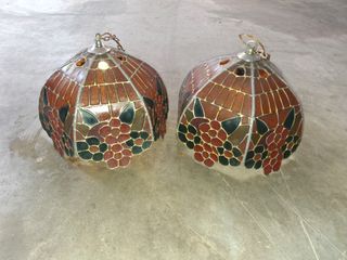 Lámparas Tiffany Vidrio y Metal