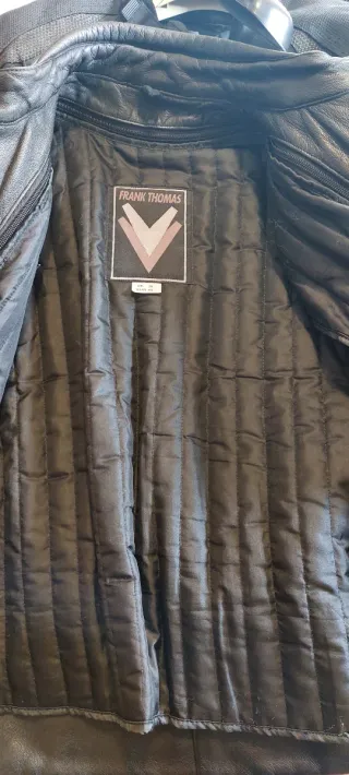 Chaqueta de piel para moto