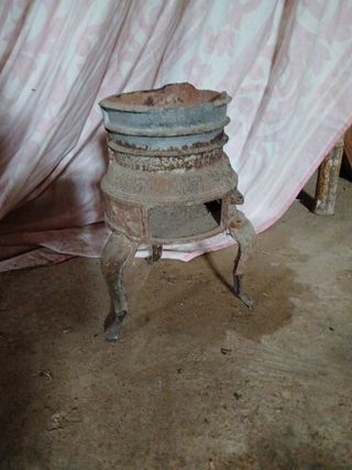 Patas Estufa vl de hierro antigua macetero