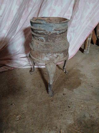 Patas Estufa vl de hierro antigua macetero