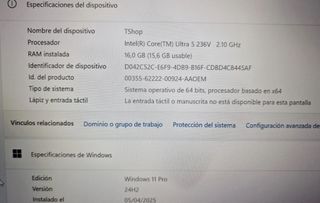 Portátil Dell Pro 14 Plus i5 1TB