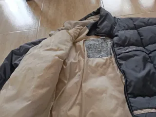 Abrigo de plumas gris hombre XL