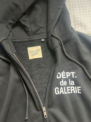 Sudadera Gallery Dept Negra Cremallera