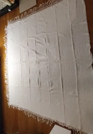 Copriletto matrimoniale antico bianco