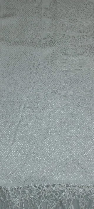 Copriletto matrimoniale antico bianco