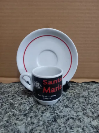 Chávena Santa Maria Cafés. Primeira. Desta. Marca