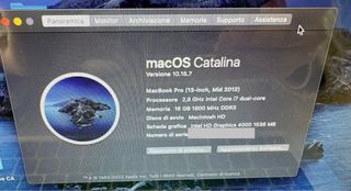 MacBook Pro 13,3” anno 2012