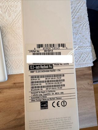 MacBook Pro 13,3” anno 2012