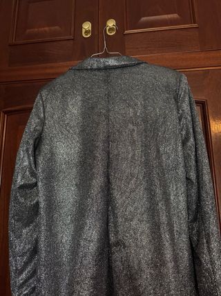 Americana plateada para fiestas