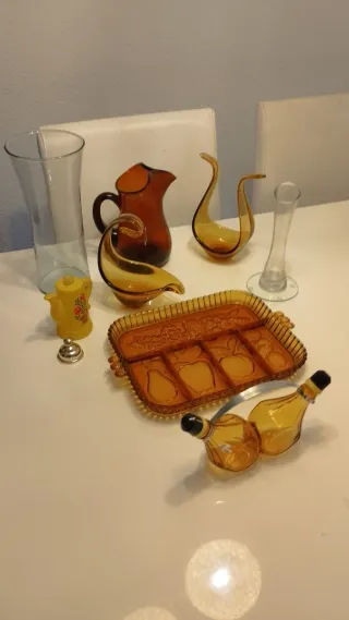 Lote de cristal y vidrio, con regalo!