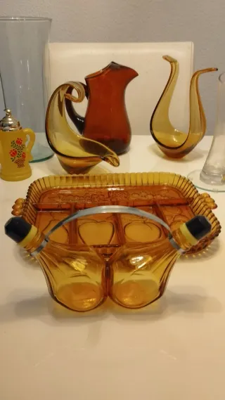 Lote de cristal y vidrio, con regalo!