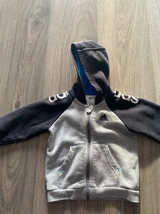 Chándal niño Adidas gris y negro