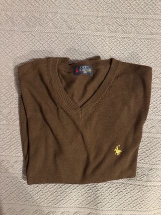 Jersey CUSTI MIKELON Marrón Logo Dorado