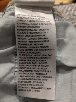 Calças Levi's 711 Slim Fit Cintura Média Usadas