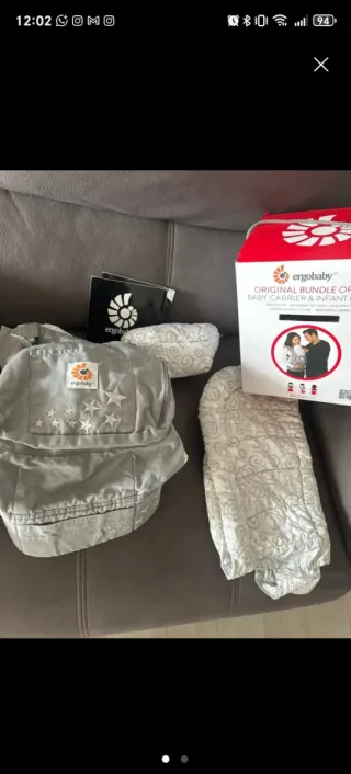 Mochila Ergobaby Original Estrellas Gris