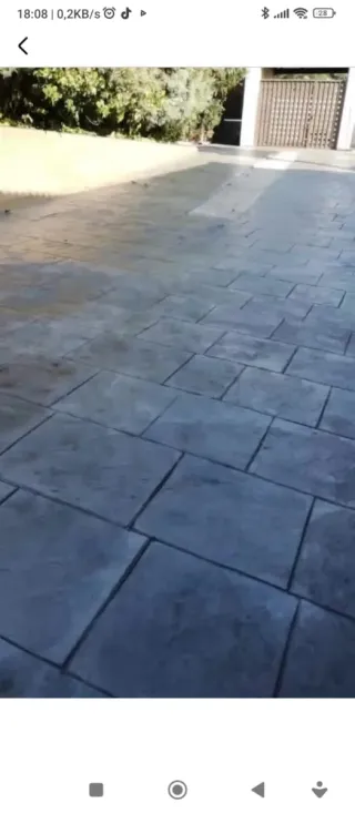 Pavimento de hormigón impreso