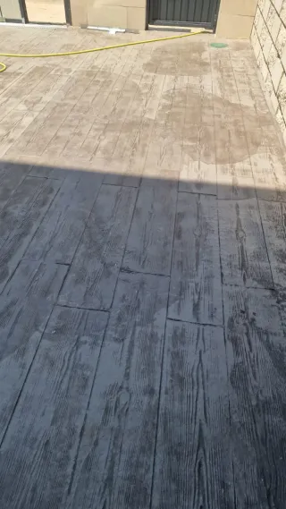 Pavimento de hormigón impreso