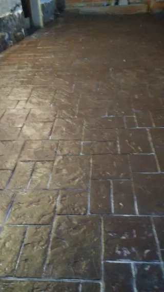 Pavimento de hormigón impreso