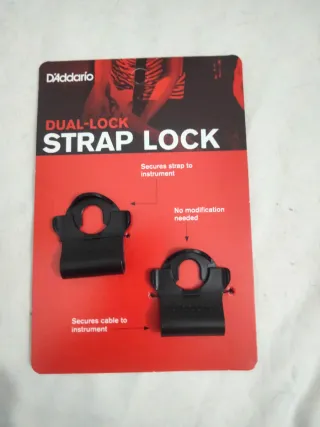 Sistema di sicurezza D'Addario Dual-Lock Strap Lock per chitarre
