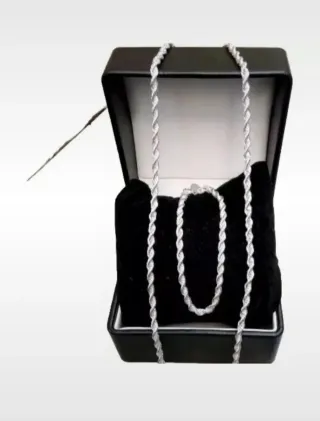 Set Collana + Bracciale in Argento 925 Unisex
