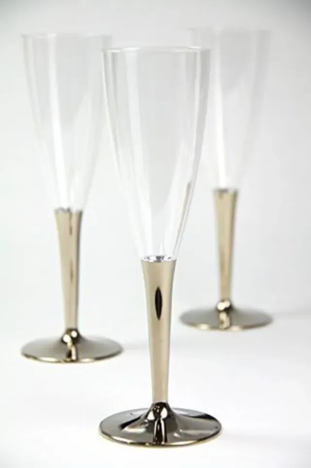 Copas de champagne premium reutilizables