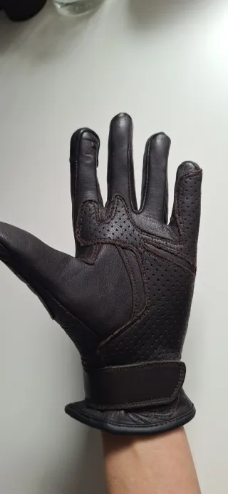 Guantes de piel Moto Mujer.  M/8