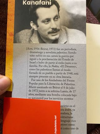 Gasan Kanafani./ Una trilogía palestina