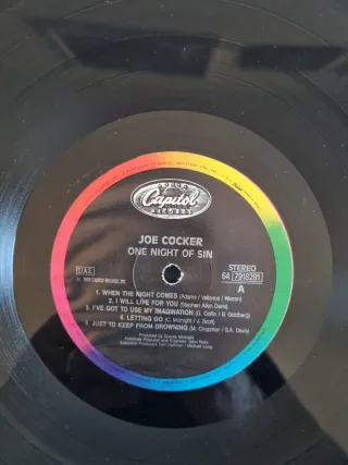 Joe Cocker - One Night of Sin LP